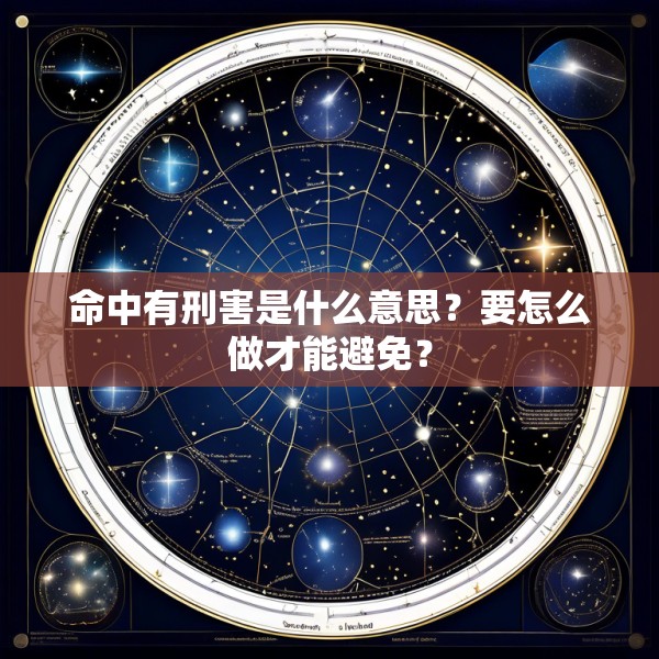 命中有刑害是什么意思？要怎么做才能避免？
