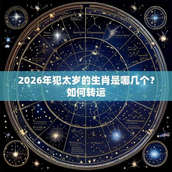 2026年犯太岁的生肖是哪几个？如何转运
