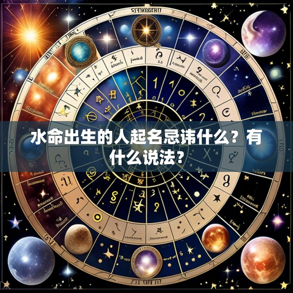 水命出生的人起名忌讳什么？有什么说法？