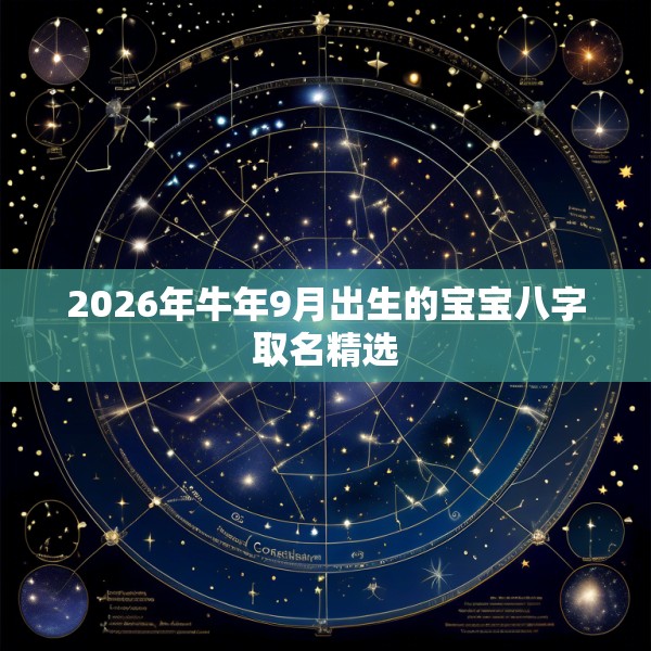 2026年牛年9月出生的宝宝八字取名精选