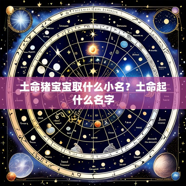 土命猪宝宝取什么小名？土命起什么名字