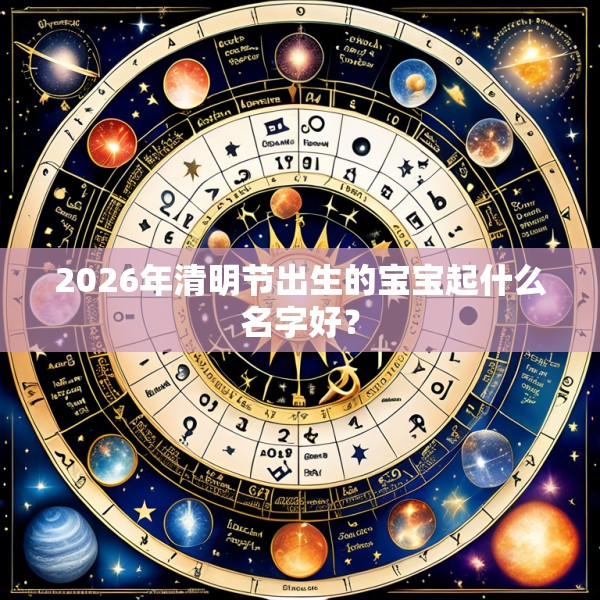 2026年清明节出生的宝宝起什么名字好?