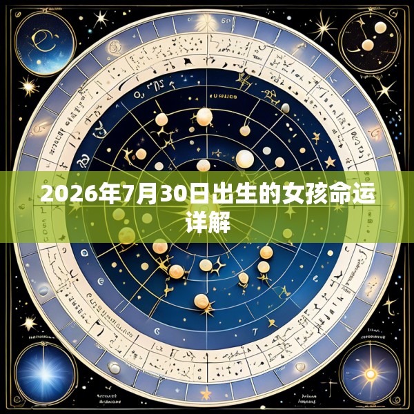 2026年7月30日出生的女孩命运详解