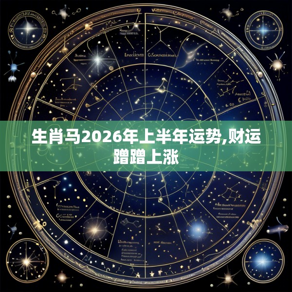 生肖马2026年上半年运势,财运蹭蹭上涨