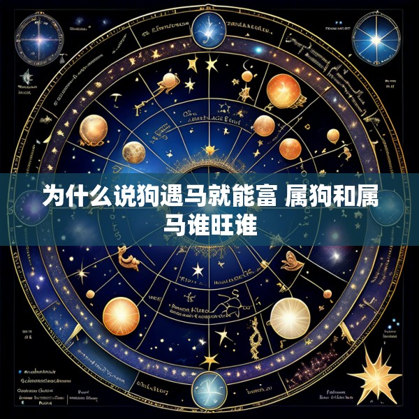 为什么说狗遇马就能富 属狗和属马谁旺谁