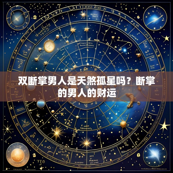 双断掌男人是天煞孤星吗？断掌的男人的财运