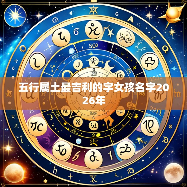 五行属土最吉利的字女孩名字2026年