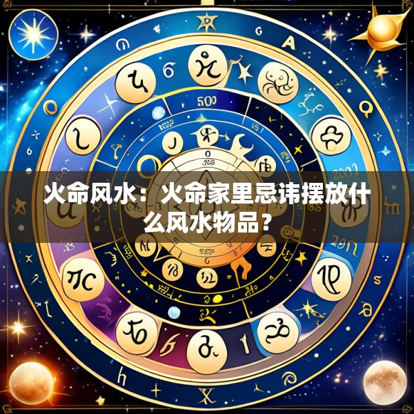 火命风水:火命家里忌讳摆放什么风水物品?