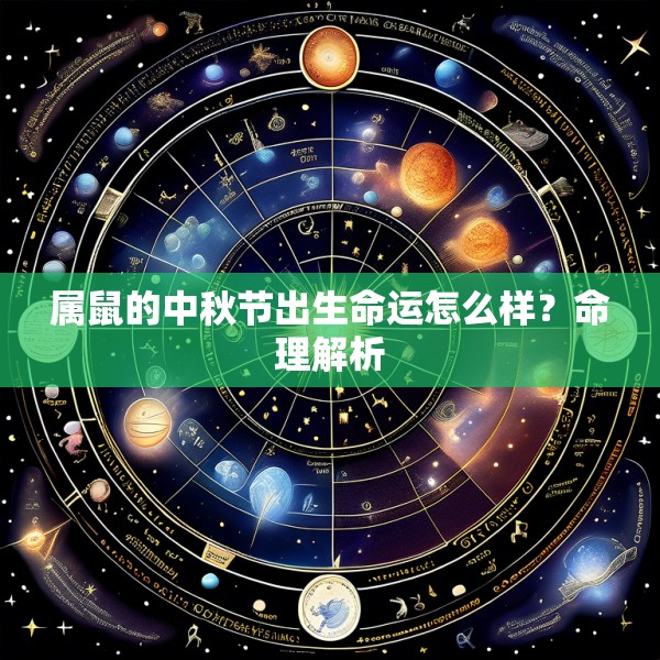 属鼠的中秋节出生命运怎么样?命理解析