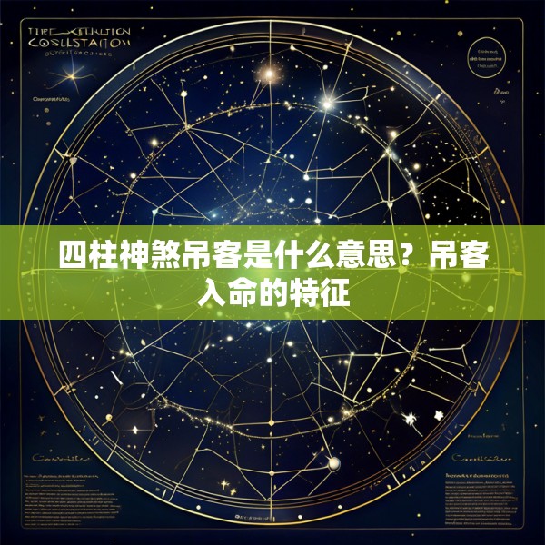 四柱神煞吊客是什么意思？吊客入命的特征