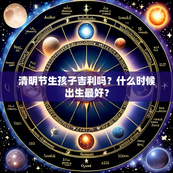 清明节生孩子吉利吗？什么时候出生最好？