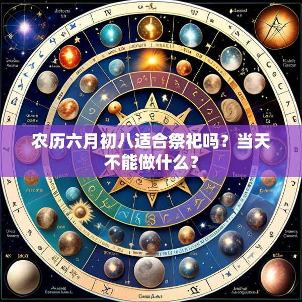 农历六月初八适合祭祀吗?当天不能做什么?