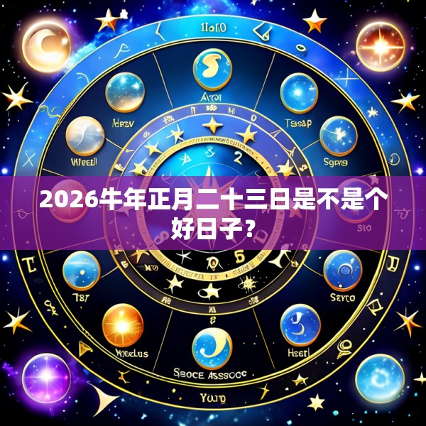 2026牛年正月二十三日是不是个好日子?