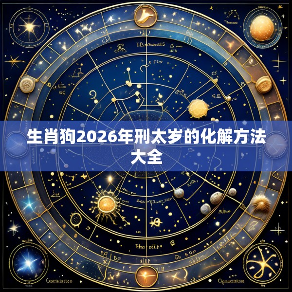 生肖狗2026年刑太岁的化解方法大全