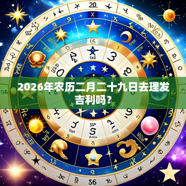 2026年农历二月二十九日去理发吉利吗?