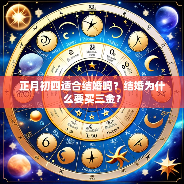 正月初四适合结婚吗?结婚为什么要买三金?