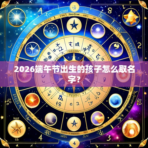2026端午节出生的孩子怎么取名字?