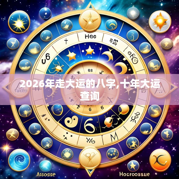 2026年走大运的八字,十年大运查询