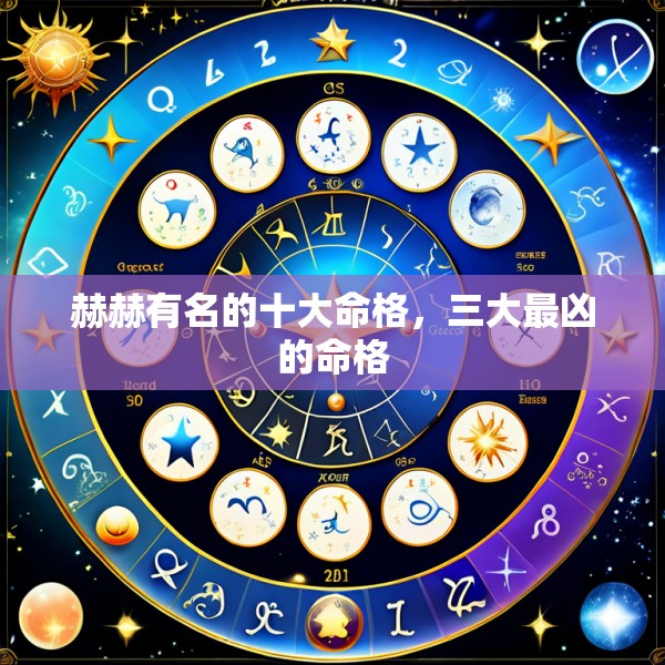 赫赫有名的十大命格，三大最凶的命格