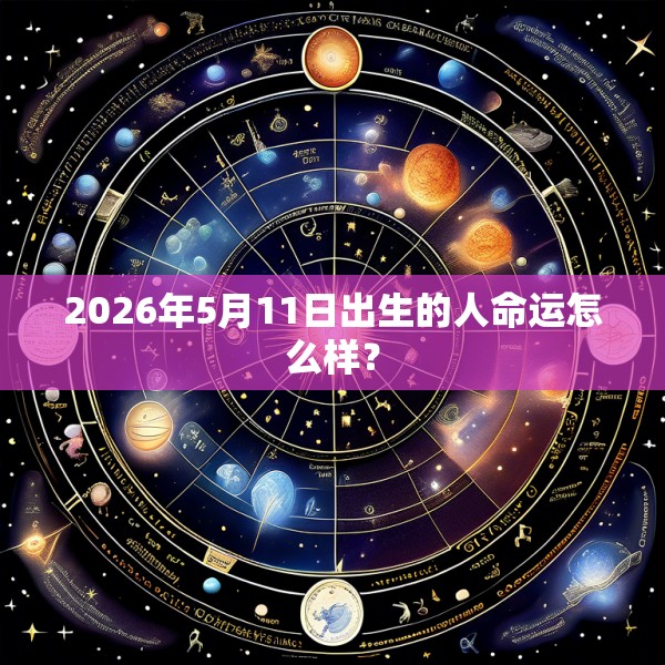 2026年5月11日出生的人命运怎么样？