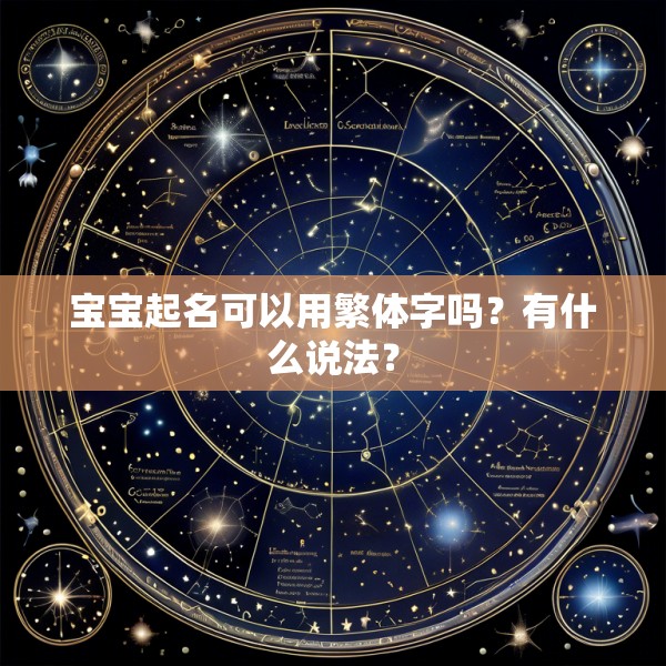 宝宝起名可以用繁体字吗？有什么说法？
