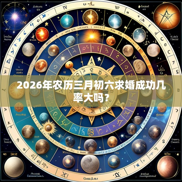 2026年农历三月初六求婚成功几率大吗？