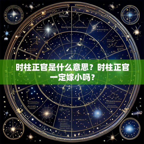 时柱正官是什么意思?时柱正官一定嫁小吗?