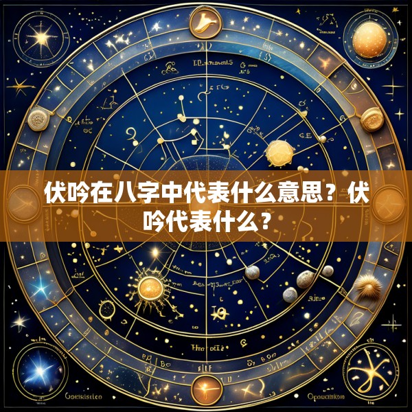 伏吟在八字中代表什么意思？伏吟代表什么？