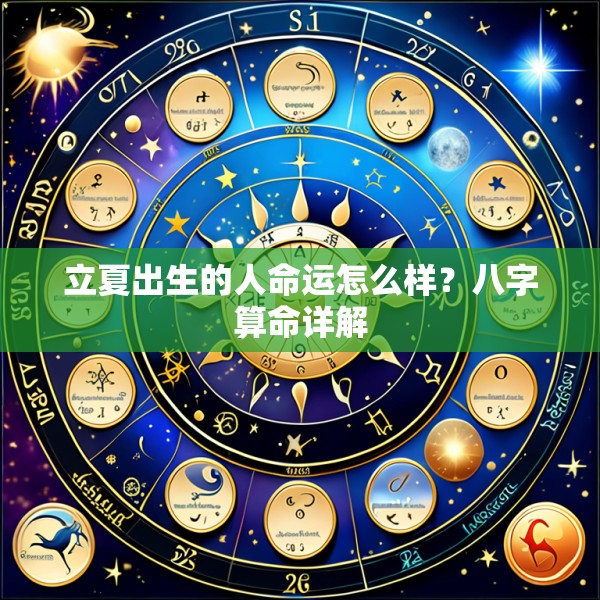 立夏出生的人命运怎么样?八字算命详解