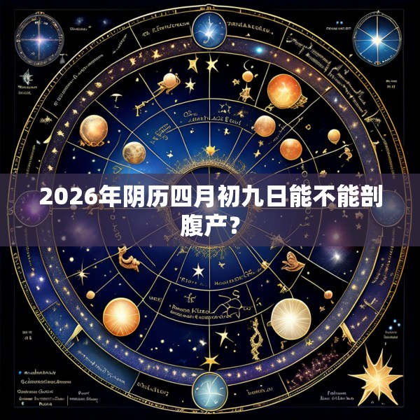 2026年阴历四月初九日能不能剖腹产?
