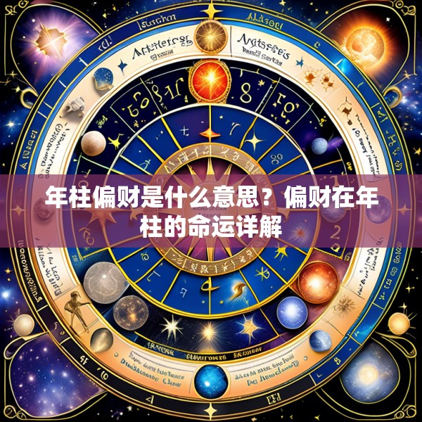 年柱偏财是什么意思？偏财在年柱的命运详解