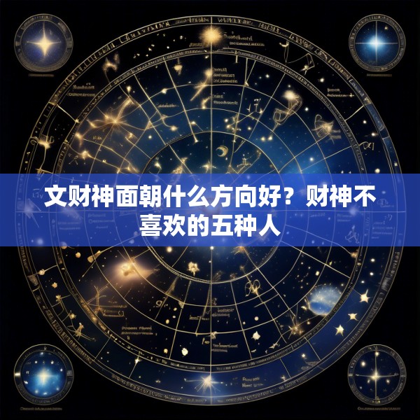 文财神面朝什么方向好？财神不喜欢的五种人