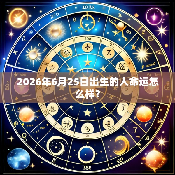 2026年6月25日出生的人命运怎么样?
