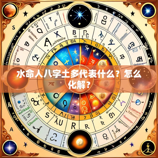 水命人八字土多代表什么?怎么化解?