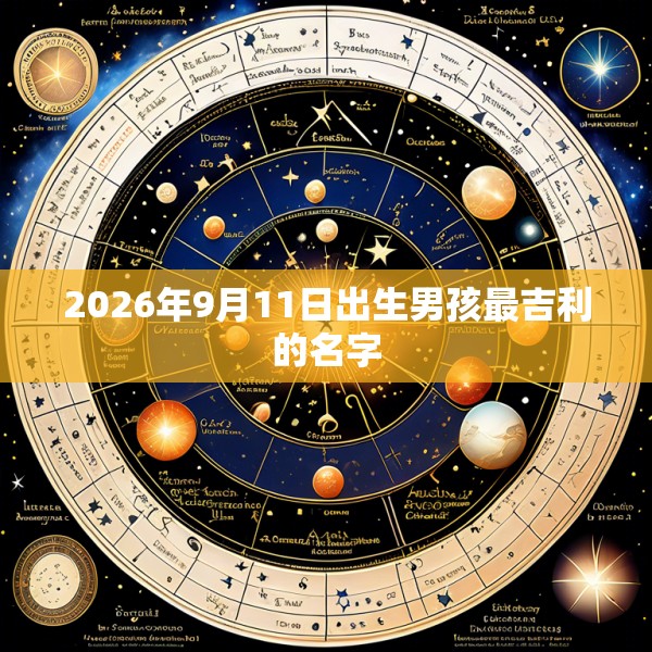 2026年9月11日出生男孩最吉利的名字