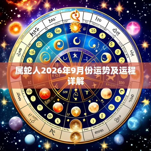 属蛇人2026年9月份运势及运程详解
