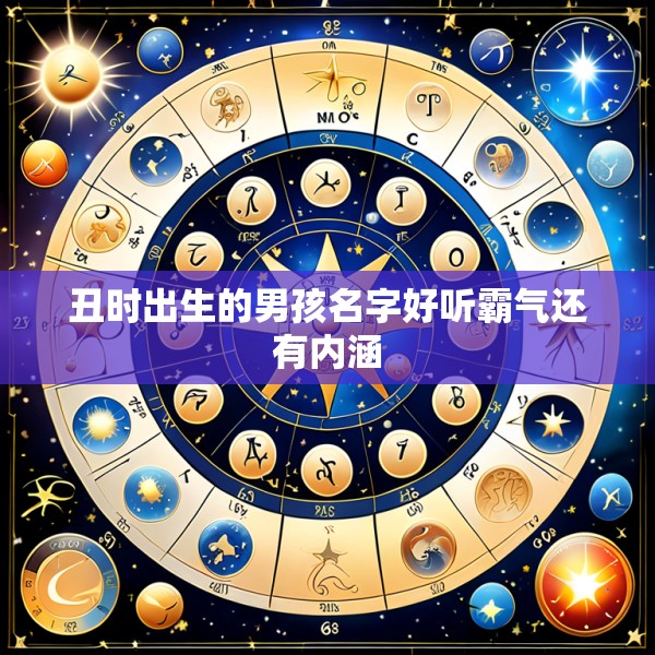 丑时出生的男孩名字好听霸气还有内涵