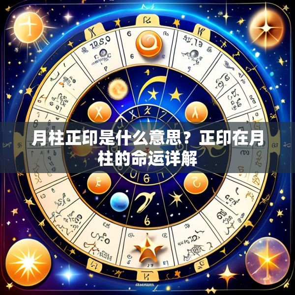 月柱正印是什么意思？正印在月柱的命运详解