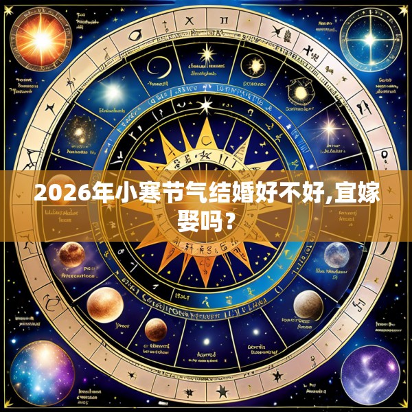 2026年小寒节气结婚好不好,宜嫁娶吗？