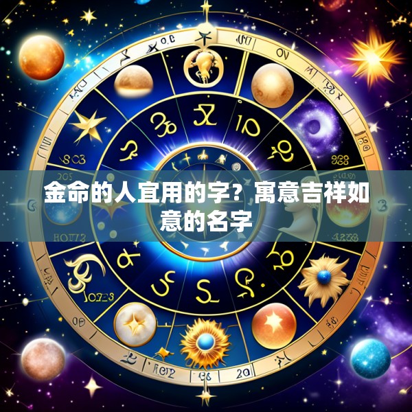 金命的人宜用的字？寓意吉祥如意的名字