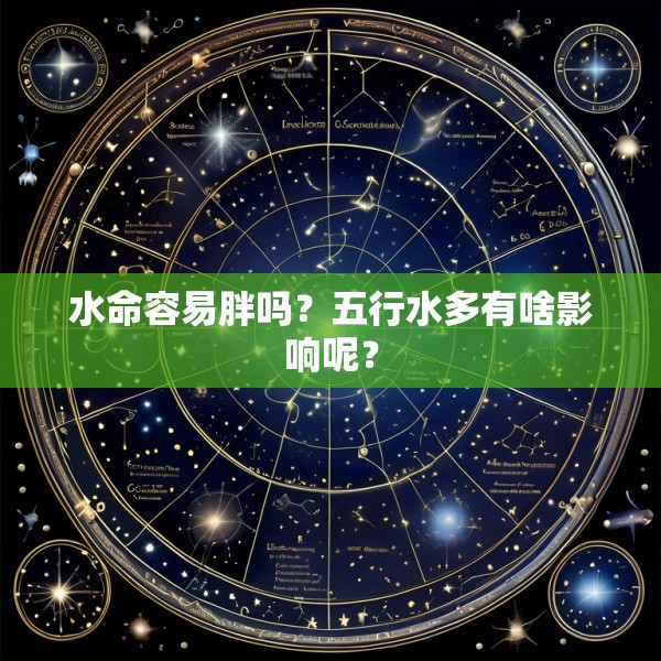 水命容易胖吗?五行水多有啥影响呢?