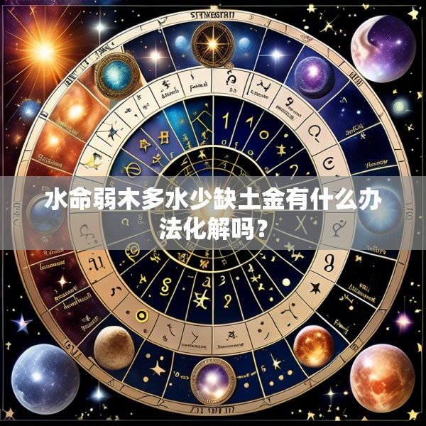 水命弱木多水少缺土金有什么办法化解吗？