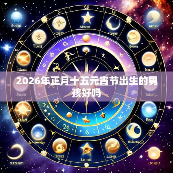 2026年正月十五元宵节出生的男孩好吗