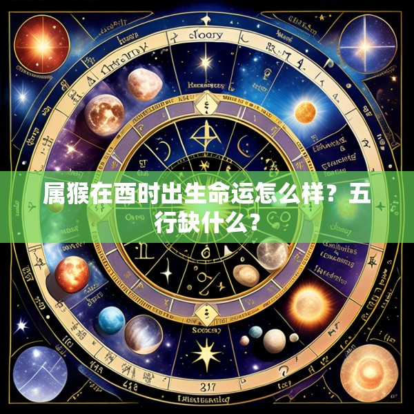 属猴在酉时出生命运怎么样？五行缺什么？