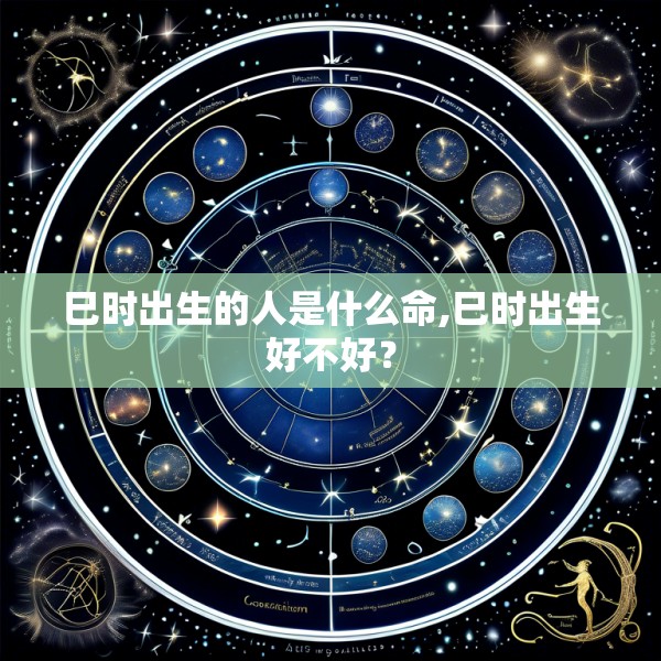巳时出生的人是什么命,巳时出生好不好？