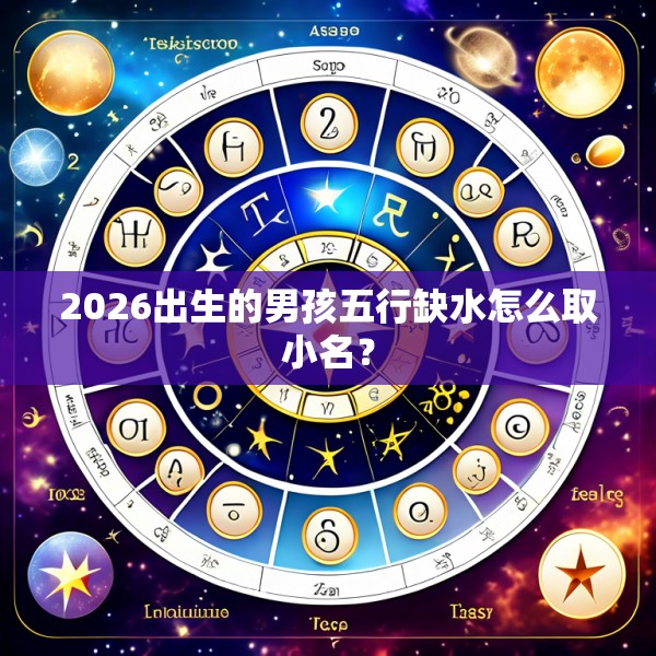 2026出生的男孩五行缺水怎么取小名？