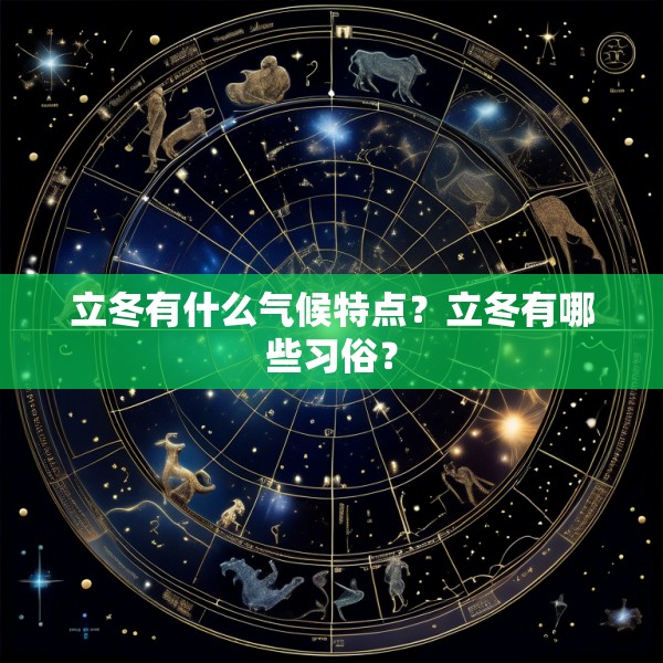 立冬有什么气候特点？立冬有哪些习俗？