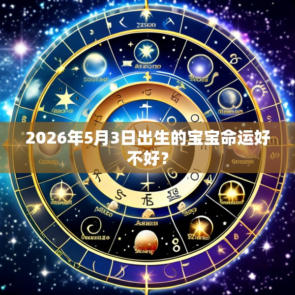 2026年5月3日出生的宝宝命运好不好?