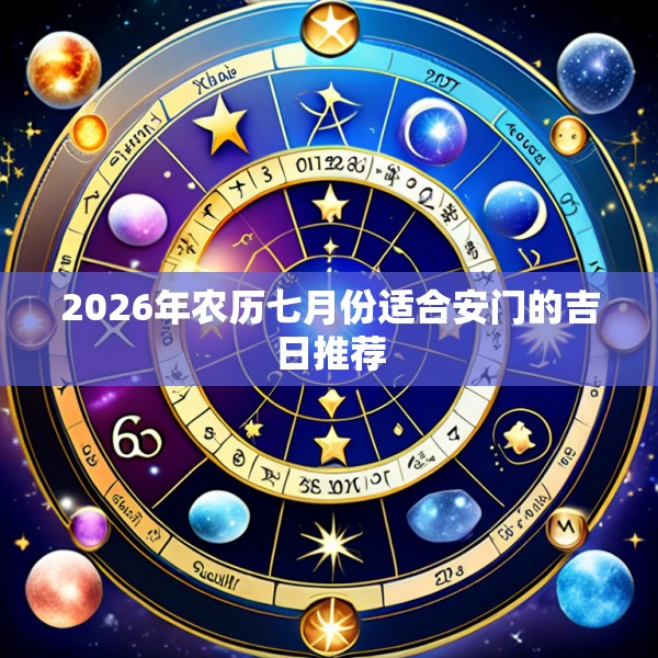 2026年农历七月份适合安门的吉日推荐