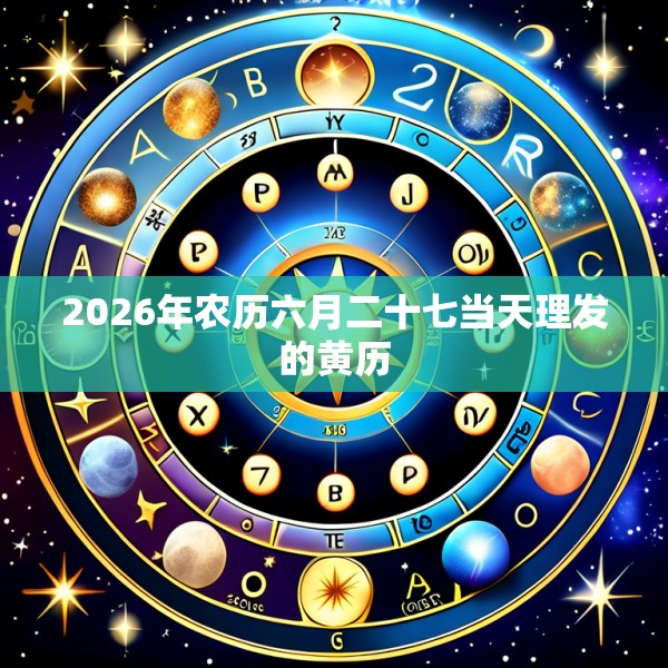 2026年农历六月二十七当天理发的黄历